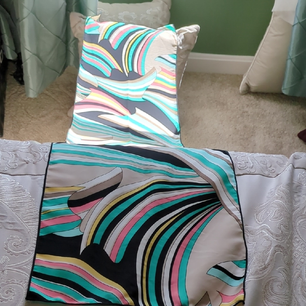 byVinnik Abstract Chiffon Scarf, NEW